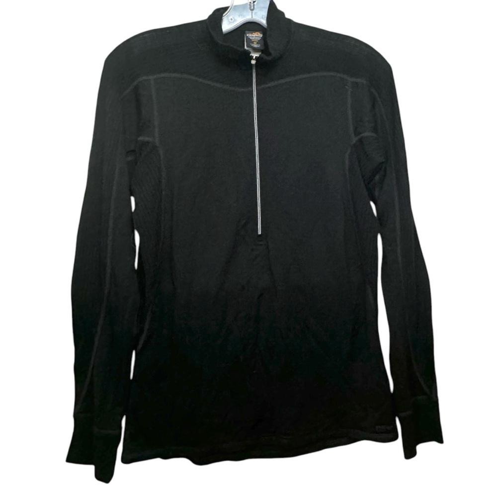 Patagonia Performance Baselayer Wool Knit 1/4 4 Zip Top Lightweight Top Sweater